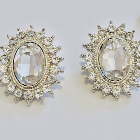 Zara Jewelry - Hearts On Fire Silver Faux Diamond Earrings
